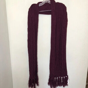 NWT Treasure & Bond Acrylic Chunky Knit Scarf Burgundy